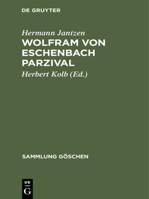 cover image of Wolfram von Eschenbach Parzival